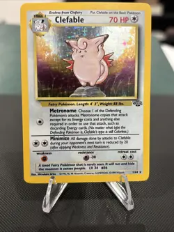 Pokemon TCG Clefable Jungle 1/64 Holo Unlimited Holo Rare - Image 4
