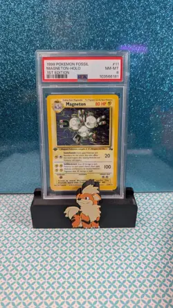 1999 Pokemon TCG Fossil Holo Rare Magneton 1st Edition 11/62 PSA 8 - Image 1