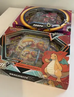Pokemon Dragonite V & Hoopa V Collection Boxes - New Factory Sealed - Image 2