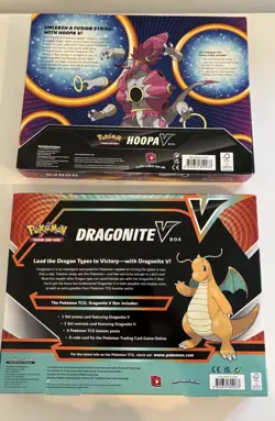 Pokemon Dragonite V & Hoopa V Collection Boxes - New Factory Sealed - Image 3