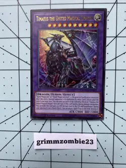 Timaeus the United Magical Dragon MZMU-EN012 Ultra Rare Yugioh Maze of Muertos - Image 1