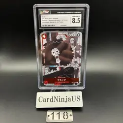 CGC 8.5 Brook OP01-022 UC 25th Edition Parallel ONE PIECE Card Game Japanese 118 - Image 1