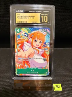 CGC PRISTINE 10 Nami P-102 2025 Japanese Promo One Piece Card - Image 1