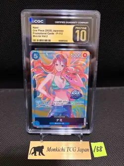 CGC PRISTINE 10 Nami P-112 2025 Japanese Promo Mini Tin Vol.2 One Piece Card - Image 1