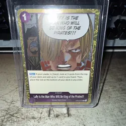 Luffy Is The Man Who Will Be The King of the Pirates!!! Rare Event OP12-079 - Image 1