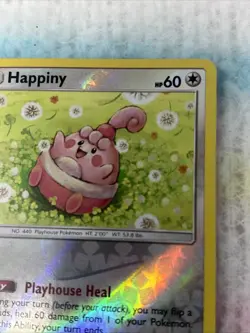 Happiny 161/214 NM Reverse Holo Sun Moon Unbroken Bonds Happy Baby Pokemon Card - Image 5