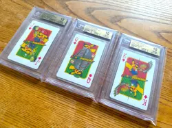 BGS 10 Mario Pikachu Playing Cards Pokemon Center 2016 Jack Queen King PSA - Image 1