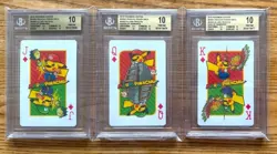 BGS 10 Mario Pikachu Playing Cards Pokemon Center 2016 Jack Queen King PSA - Image 2
