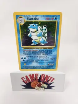 Blastoise 2/102 Base Set Holo Rare Pokemon Card LP BUF - Image 1