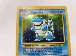 Blastoise 2/102 Base Set Holo Rare Pokemon Card LP BUF - Image 3