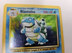 Blastoise 2/102 Base Set Holo Rare Pokemon Card LP BUF - Image 5