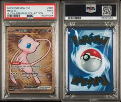 PSA 9 METAL Mew ex Full Art Ultra Rare 151 UPC Promo Pokemon Card SVP 205/165 - Image 3