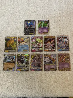 Pokemon Card TCG Lot Of 12 Gx/Ex Buzzwole Mewtwo Lunala Hoopa And More - Image 1