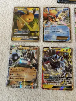 Pokemon Card TCG Lot Of 12 Gx/Ex Buzzwole Mewtwo Lunala Hoopa And More - Image 2
