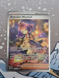 Acerola's Mischief Holo Pokemon TCG Mega Evolution Card 183/132 ME01 - Image 1