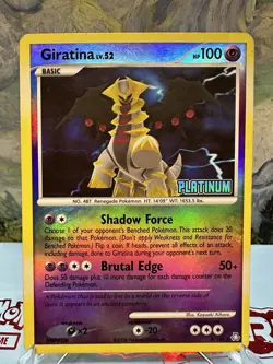 Giratina LV.52 4/146 Reverse Holo Platinum Stamped Pokemon Card LP - Image 1