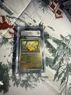 CGC GEM MINT 10 | Pikachu Master Ball Holo 025/165 | Pokemon Card 151 - Image 1
