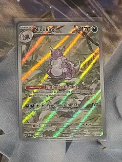 Pokemon TCG Nidoking Scarlet & Violet 151 Illustration Rare Card 174/165 - Image 1