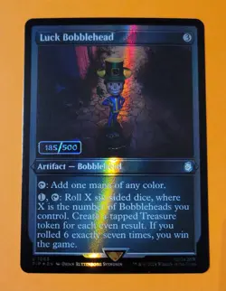 Luck Bobblehead Foil SERIALIZED 185/500 Magic mtg NM-Mint, English Fallout x1 - Image 1