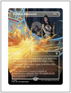 1x Flawless Maneuver, Borderless Art, Commander Masters, Magic MTG NM - Image 1