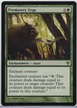1x Predatory Urge - Zendikar - Near Mint - Image 1