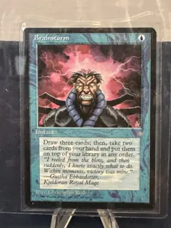 MTG - Magic The Gathering - Brainstorm X 4 - ￼ Ice Age - NP/NM! - Image 3