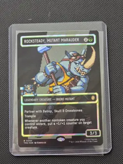 Rocksteady, Mutant Marauder (Borderless) (Surge Foil) Commander: Teenage Mutant - Image 1