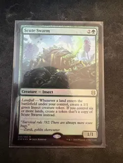 SCUTE SWARM 203 RARE ZENDIKAR RISING MAGIC: THE GATHERING FOIL NM/M - Image 1