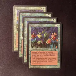 MTG Argothian Pixies x4 Antiquities Playset Magic the Gathering LP Light Played - Image 1