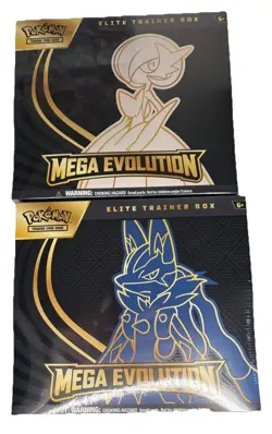 Pokemon Mega Evolution Elite Trainer Box ETB Set of 2 New Sealed - Image 1