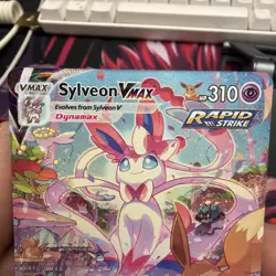 Pokemon Sylveon VMAX 212/203 Evolving Skies Rapid Strike Ultra Rare Holo 310 HP - Image 3