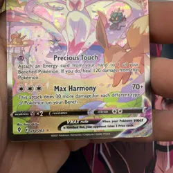 Pokemon Sylveon VMAX 212/203 Evolving Skies Rapid Strike Ultra Rare Holo 310 HP - Image 4