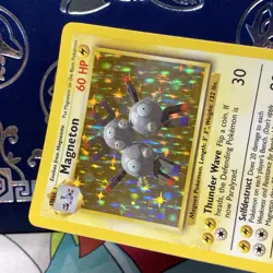 Pokemon 1999 Magneton Base Set 9/102 Vintage Holo LP + - Image 3