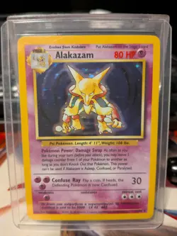 Pokemon Alakazam TCG 1/102 Base Set Holo Rare Vintage TCG - Image 3