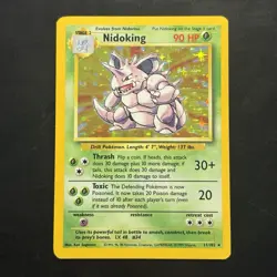 Pokemon Vintage Holo Nidoking Base Set 11/102 Wizards Of The Coast 1999 Tcg - Image 1