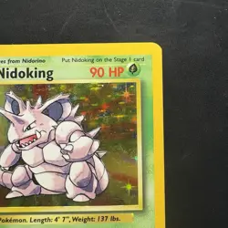 Pokemon Vintage Holo Nidoking Base Set 11/102 Wizards Of The Coast 1999 Tcg - Image 3