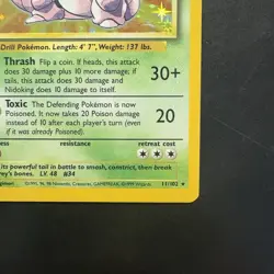 Pokemon Vintage Holo Nidoking Base Set 11/102 Wizards Of The Coast 1999 Tcg - Image 4