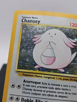 Pokemon TCG Chansey, Base Set Holo Rare 3/102 Vintage WOTC - Image 2