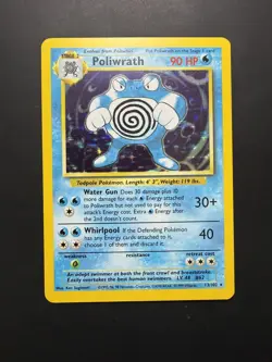 [LP] Poliwrath 13/102 Holo 1999 Base Set Unlimited Pokemon TCG WOTC Vintage - Image 1