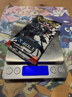 Very Heavy 22.7g Pokemon TCG SV 10.5 Black Bolt Booster Pack Sealed! - Image 1