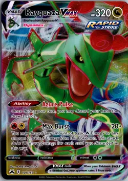 Rayquaza VMAX (101) Ultra Rare Crown Zenith 101/159 NM Pokemon - Image 1