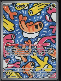 Tatsugiri 186/167 Illustration Rare Twilight Masquerade Pokemon - Image 1