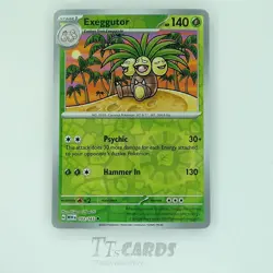 PRINT ERROR - Exeggutor 103/165 Reverse Holo Pokemon TCG SV Scarlet & Violet 151 - Image 1
