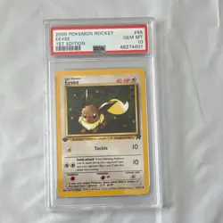 Pokemon TCG Eevee Team Rocket 55/82 1st Edition PSA 10 Basic Common 40 HP - Image 1