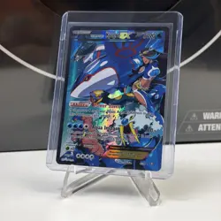 Team Aqua's Kyogre EX Double Crisis Ultra Rare Full Art Holo 6/34 Pokemon TCG NM - Image 1