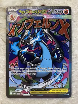 Mega Charizard X ex 023 Mega Evolution Promo Holo Pokemon - Image 1