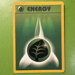 Pokemon TCG Ink Error Grass Energy 99/102 Base Set Unlimited - Image 1