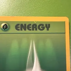 Pokemon TCG Ink Error Grass Energy 99/102 Base Set Unlimited - Image 2
