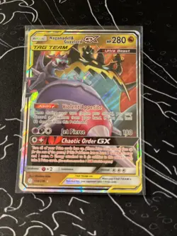 Pokemon TCG Naganadel & Guzlord GX Tag Team 158/236 SM Cosmic Eclipse - Image 1