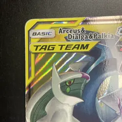Pokemon TCG Arceus & Dialga & Palkia GX 156/236 Cosmic Eclipse Ultra Rare LP - Image 3